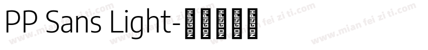PP Sans Light字体转换